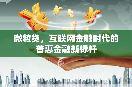 通山微粒贷，互联网金融时代的普惠金融新标杆