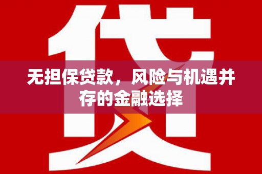 通山无担保贷款，风险与机遇并存的金融选择