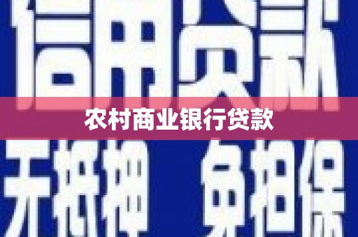 通山农村商业银行贷款