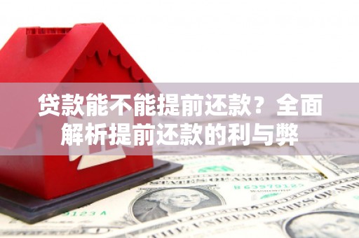 通山贷款能不能提前还款？全面解析提前还款的利与弊