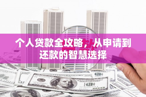 通山个人贷款全攻略，从申请到还款的智慧选择