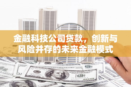 通山金融科技公司贷款，创新与风险并存的未来金融模式