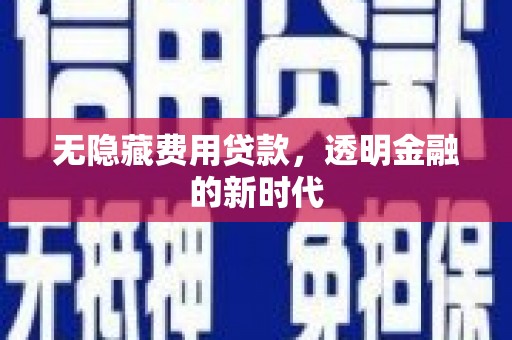 通山无隐藏费用贷款，透明金融的新时代