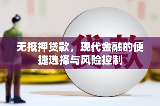 通山无抵押贷款，现代金融的便捷选择与风险控制