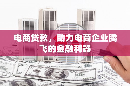 通山电商贷款，助力电商企业腾飞的金融利器