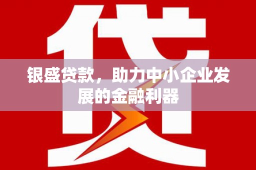 通山银盛贷款，助力中小企业发展的金融利器