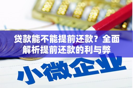通山贷款能不能提前还款？全面解析提前还款的利与弊