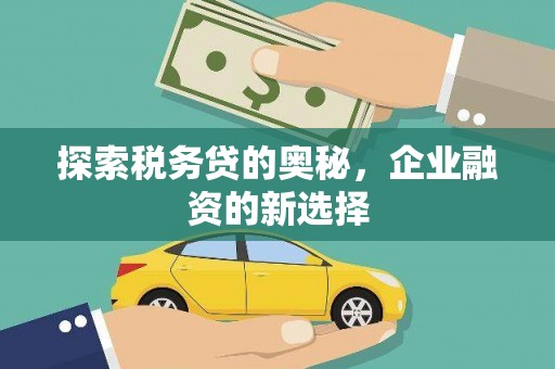 通山探索税务贷的奥秘，企业融资的新选择