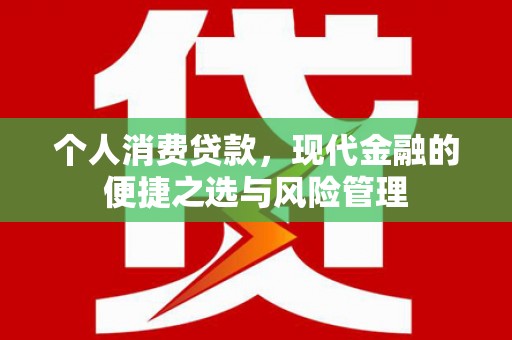 通山个人消费贷款，现代金融的便捷之选与风险管理