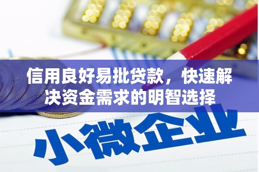 通山信用良好易批贷款，快速解决资金需求的明智选择