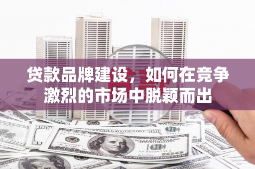 通山贷款品牌建设，如何在竞争激烈的市场中脱颖而出