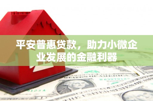 通山平安普惠贷款，助力小微企业发展的金融利器