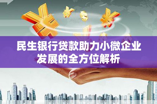 通山民生银行贷款助力小微企业发展的全方位解析