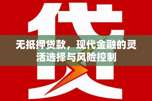 通山无抵押贷款，现代金融的灵活选择与风险控制
