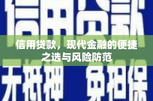 通山信用贷款，现代金融的便捷之选与风险防范