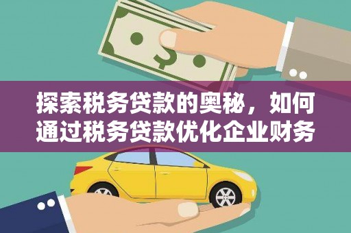 通山探索税务贷款的奥秘，如何通过税务贷款优化企业财务