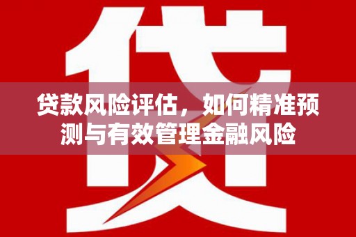 通山贷款风险评估，如何精准预测与有效管理金融风险
