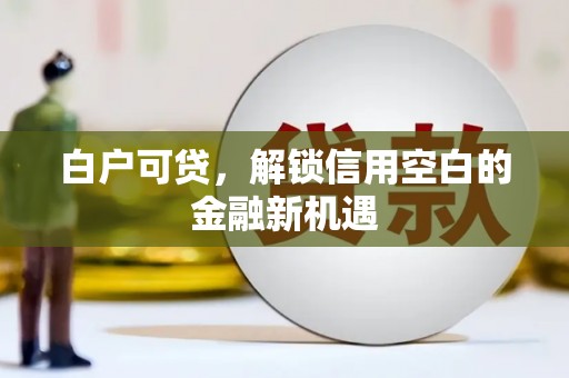 通山白户可贷，解锁信用空白的金融新机遇