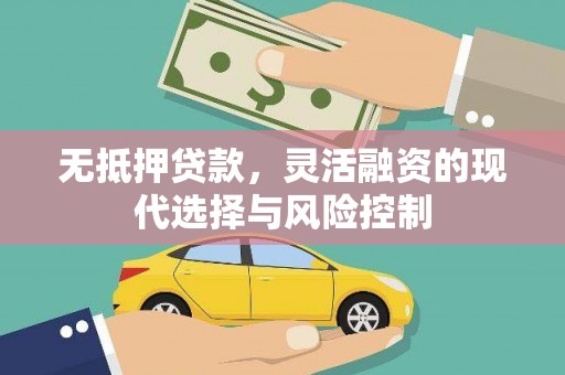 通山无抵押贷款，灵活融资的现代选择与风险控制