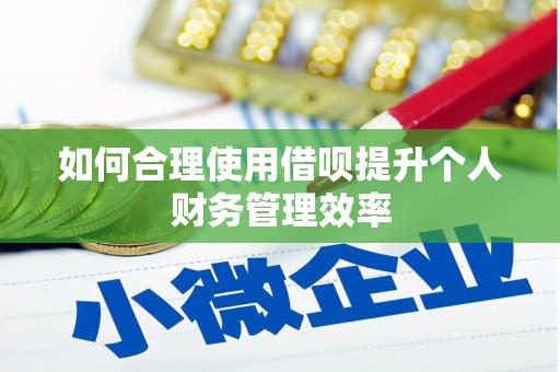 通山如何合理使用借呗提升个人财务管理效率