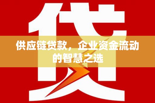 通山供应链贷款，企业资金流动的智慧之选