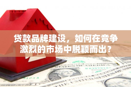 通山贷款品牌建设，如何在竞争激烈的市场中脱颖而出？