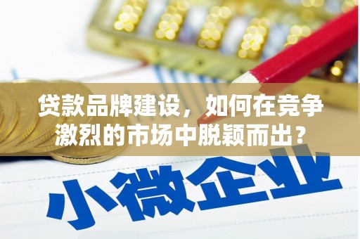 通山贷款品牌建设，如何在竞争激烈的市场中脱颖而出？