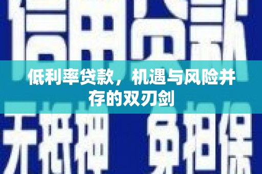 通山低利率贷款，机遇与风险并存的双刃剑