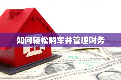 通山如何轻松购车并管理财务