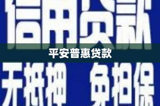通山平安普惠贷款