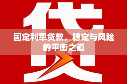 通山固定利率贷款，稳定与风险的平衡之道