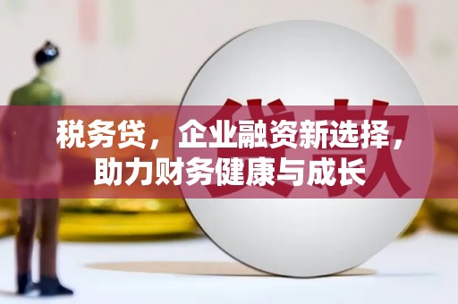通山税务贷，企业融资新选择，助力财务健康与成长